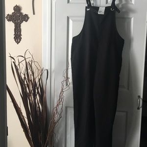 Black overalls